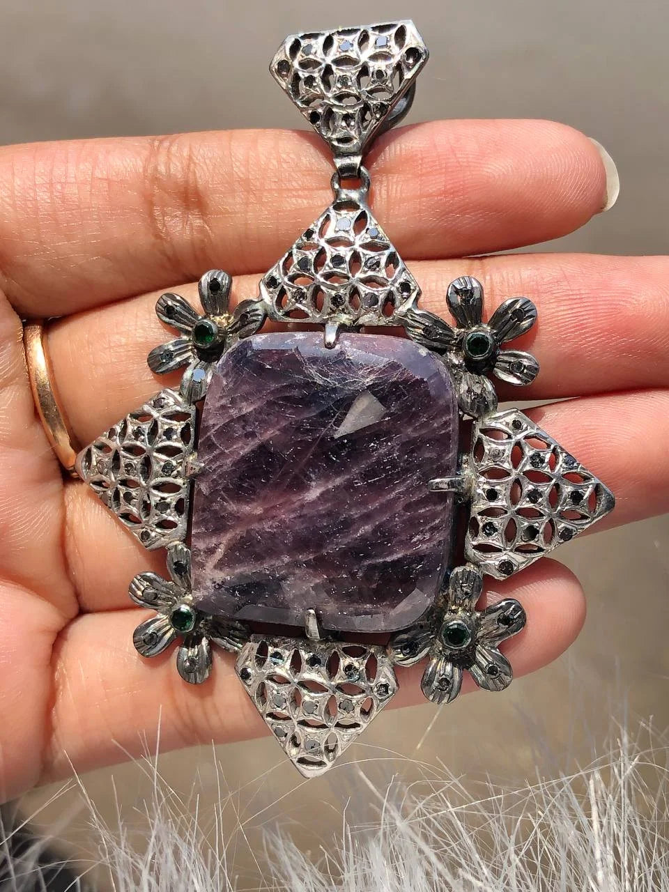 Gemstone Delicated Unique Pendant