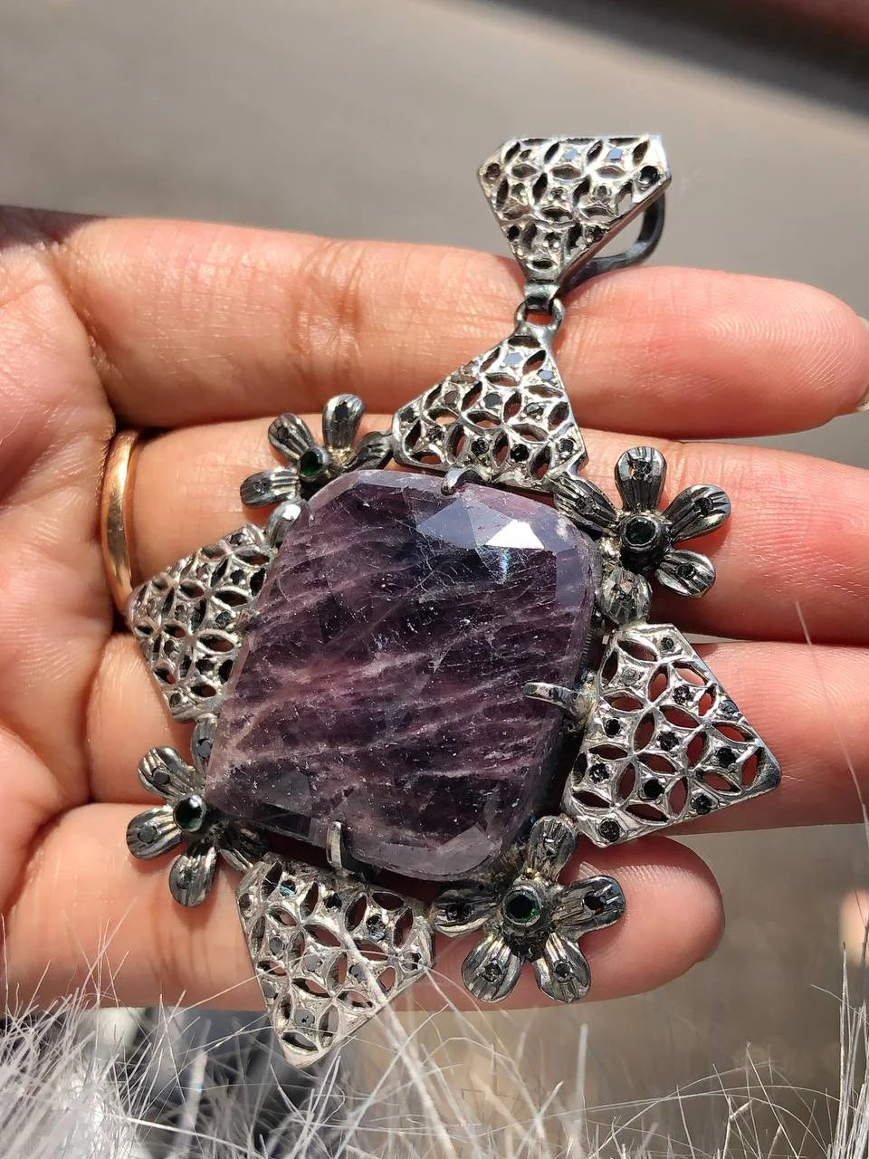 Gemstone Delicated Unique Pendant