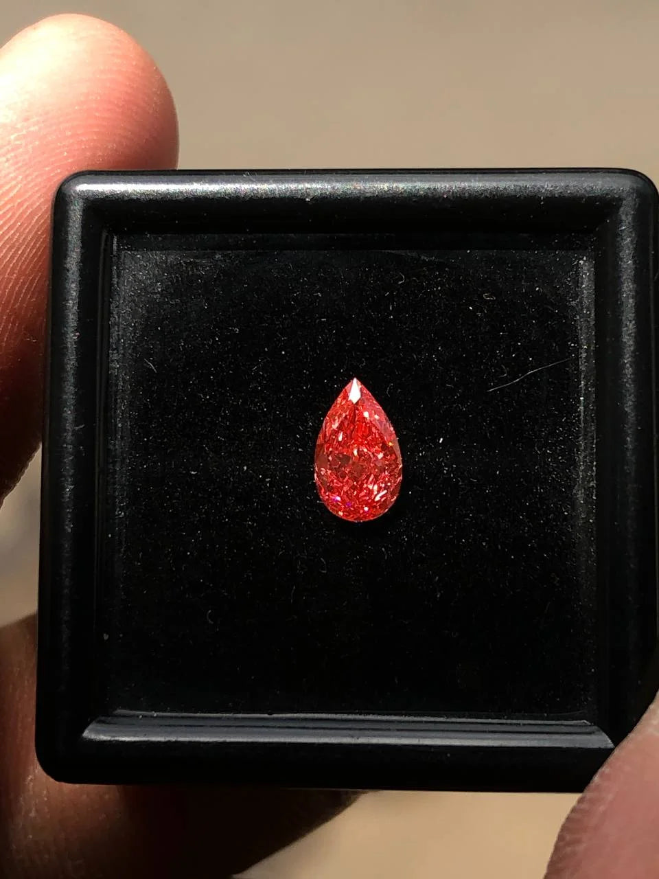 0.58 Ct Lab Created Pear Cut Diamond